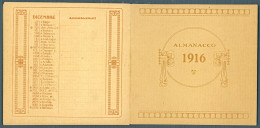 °°° Calendario/almanacco 1916 Con Dedica °°° - Grand Format : 1901-20