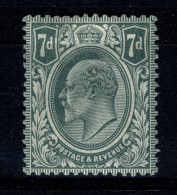 Ref 1608 -  GB KEVII - 7d - Lightly Mounted Mint Stamp - Ongebruikt