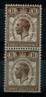 Ref 1609 - GB 1929 - 1 1/2d PUC In Vertical Pair From Booklet - MNH Stamps - Ongebruikt
