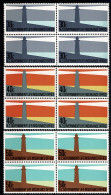 Ref 1609 - 1981 New Zealand Life Insurance Stamps In Blocks Of 4  - MNH Stamps SG L64/69 - Nuevos