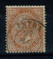 Ref 1609 - Italy 1863 - 10c Orange Brown With Good Intra Postmark - Very Fine Used - Sassone T17 - Gebraucht