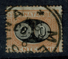 Ref 1609 - Italy 1890-91 - 20c On 2c Postage Due -  Good Used - Sassone 18 Cat  €40 - Impuestos