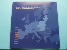 Map With The CIRCULATION Coins Of The EU Cadidate Countries >> ( See / Voir SCANS For DETAIL ) Format Map 18x18 Cm. ! - Varietà E Curiosità