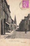 Trévières * Rue De L'église * Rails Ligne Chemin De Fer * Commerce Magasin * Villageois - Other & Unclassified