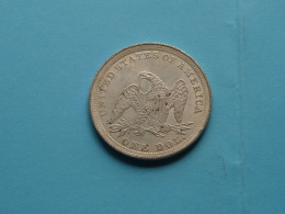 UNITED STATES OF AMERICA - ONE DOL. - 1871 ( See / Voir SCANS For DETAIL ) 18.2 Gr. ! - Imitationen, Nachahmungen