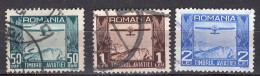 S2605 - ROMANIA ROUMANIE AERIENNE Yv N°11/13 - Gebruikt