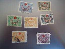 TURKEY   OTTOMAN USED   STAMPS   7 LOT  1915 OVERPRINT - Otros & Sin Clasificación