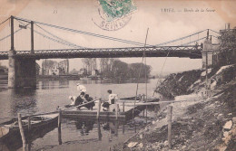 78 / TRIEL / BORDS DE LA SEINE / PECHEURS / TRES JOLIE CARTE - Triel Sur Seine