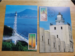 TAIWAN Maximum Card: Set Of 4 Lighthouse Maximum Cards - Cartoline Maximum