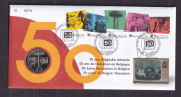 [STCK]Numisletter - 3213/3217 - 50 Jaar  Belgische Televisie - Numisletter