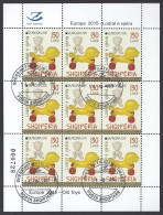 Europa Cept - 2015 - Albania, Albanien * 1.Sheetlet * Used & First Day Stamped With Glue - 2015