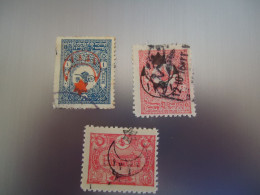TURKEY   OTTOMAN USED   STAMPS 3   1915 OVERPRINT   WITH POSTMARK - Other & Unclassified