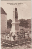 CPA  Fresnes Saint Mamès  (70) Le Monument Aux Morts De G Halley , Bien Fleuri !   1925 - Fresne-Saint-Mamès