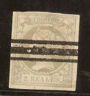 ESPAÑA Edifil Especializado 56s (º) 2 Reales Lila Isabel II 1860/61 NL573 - Oblitérés