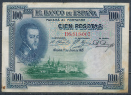 °°° SPAIN - 100 PESETAS 1925 °°° - 100 Peseten