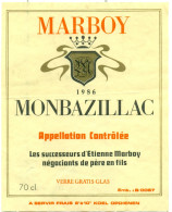(M11) Etiquette - Etiket - Monbazillac 1986 - Marboy - Monbazillac