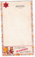 Delcampe - Menu Cointreau Dépliant Pour Tenir Debout - Menus