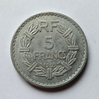 5 Francs Lavriller Aluminium 1945 - 9 Ouvert - Gad 766 - 5 Francs