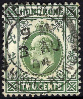 HONG KONG 1903 KEDVII 2c Dull Green SG63 FU - Usati