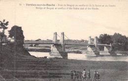 FRANCE - 71 - VERDUN SUR LE DOUBS - Pont De Bragny Au Confluent De La Saône Et Du Doubs - Carte Postale Ancienne - Otros & Sin Clasificación