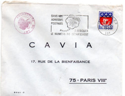 LOT - Dépt N° 46 = CAHORS RP 1968 = FLAMME Codée = SECAP Multiple ' PENSEZ à INDIQUER NUMERO DEPARTEMENT - Postcode