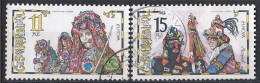 CZECH REPUBLIC 182-183,used,falc Hinged - Usati