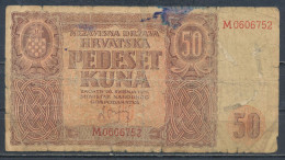 °°° CROAZIA - 50 KUNA 1941 °°° - Croatie