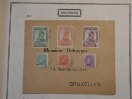 \+\ RED CROSS BELGIQUE BELLE LETTRE  RR 1914 CROIX ROUGE A BRUXELLES  +AFF.PLAISANT+ - 1914-1915 Rode Kruis