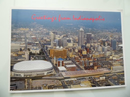 Cartolina Viaggiata "GREETINGS  FROM INDIANAPOLIS" 1996 - Indianapolis