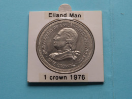 1976 - 1 Crown > Isle Of MAN ( Zie / Voir SCANS ) KM 37 ! - Isle Of Man