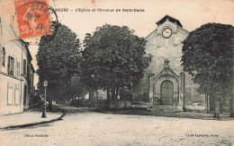 93 - VILLETANEUSE - S14790 - L'Eglise Et L'Avenue De Saint Denis - En L'état Pli - L23 - Villetaneuse