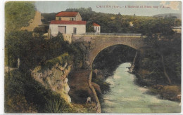 D 83. CARCES.L ENTREE ET PONT. CARTE ECRITE - Carces