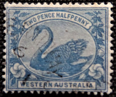 Australie  Western Australia 1898 -1907 Black Swan Stampworld N° 46 - Usados
