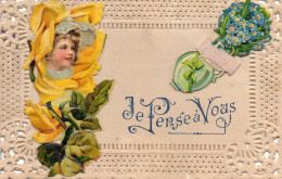 BELLE FANTAISIE, JE PENSE A VOUS, DECOUPI, RUBANS, FLEURS COULEUR REF 8006 POU - A Systèmes