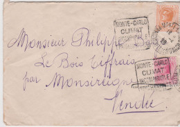 Monaco YT N0 79 + 82 CAD Monté Carlo Principauté De Monaco ? 4 1929 + Daguin Monté Carlo Climat Incomparable Tous Sports - Briefe U. Dokumente
