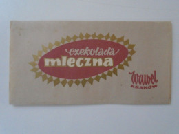 ZA436.13  Polska  - CHOCOLATE  Wrapper - Kraków  Wawel - Chocolat