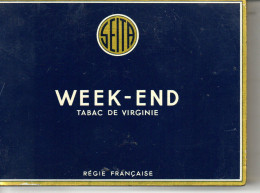 Boite Métal  WWEK END Tabac De Virginie - Cajas Para Tabaco (vacios)