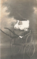 Landau Ancien * Carte Photo 1915 * Poussette Enfants * Pram Kinderwagen * Modèle Marque ? * Enfant Bébé - Andere & Zonder Classificatie