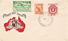 Australian Antarctic - Mawson Base -  15 February 1954 - Date Of Opening Of Post Office - Lettres & Documents