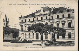 74  Saint Julien En Genevois -   L'hotel De Ville Et Le Monument  Aux Morts - Saint-Julien-en-Genevois