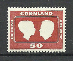 Greenland GRÖNLAND 1967 Michel 67 * - Ungebraucht