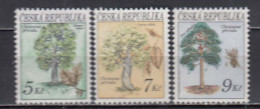 Czech Rep. 1993 - Trees, Mi-Nr. 23/25, MNH** - Unused Stamps