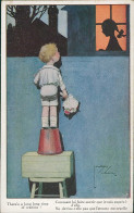 LAWSON WOOD SIGNED 1910s POSTCARD - KIDS & DOG - THERE'S A LONG LONG TIME OF WAITING - ARTISTIQUE SERIE - N. 2588 (4343) - Wood, Lawson