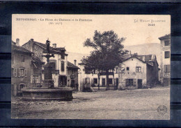 43. Retournac. La Place Du Château Et La Fontaine - Retournac