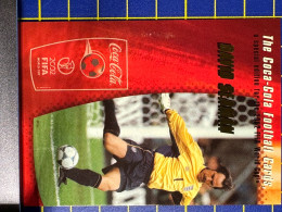 COCACOLA FIFA 2002 WOLRD CUP FOOTBALL CARDS - DAVID SEAMAN, ALMOST PERFECT CONDITION. ORIGINAL - Andere & Zonder Classificatie