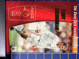 COCACOLA FIFA 2002 WOLRD CUP FOOTBALL CARDS - TEDDY SHERINGHAM, ALMOST PERFECT CONDITION. ORIGINAL - Autres & Non Classés