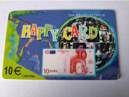 SPAIN/ ESPANA/ € 10,- / HAPPY CARD / MONEY EURO ON CARD  / Fine Used   PREPAID   **13244** - Basisausgaben