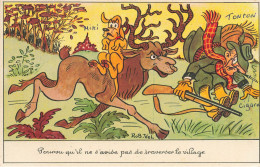 ROB VEL * CPA Illustrateur Rob Vel * N°275 * Chasse Chasseur Hunt Hunting Humour Chien Dog Cerf - Other & Unclassified