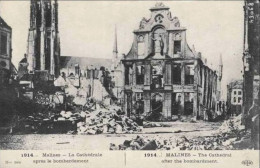 MALINES-MECHELEN - La Cathédrale Après Le Bombardement - 1914 - Machelen