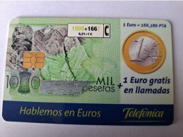SPAIN/ ESPANA/ € 6,01,- / TELEFONICA  CHIPCARD   / MONEY EURO ON CARD  / Fine Used   PREPAID   **13247** - Basisausgaben